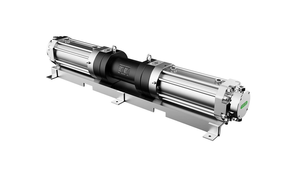 單極雙作用液驅(qū)氣體增壓器
